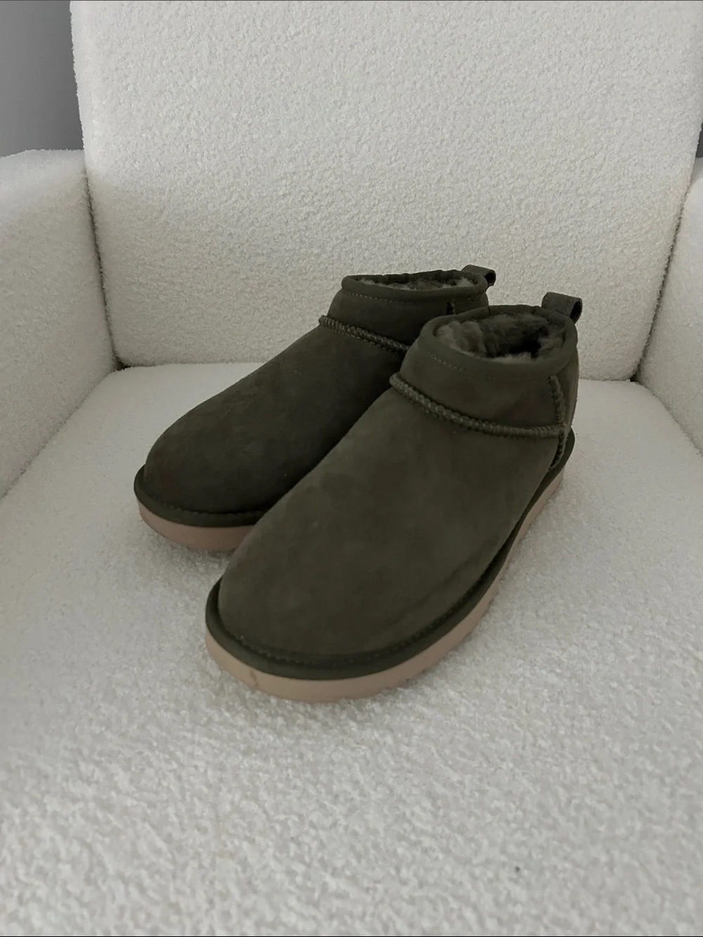 Women’s Green Suede UGG Booties